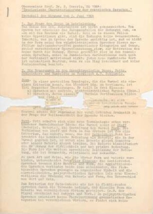 1-3, Typologische Charakterisierung der romanischen Sprachen