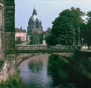Hannover. Blick zum Neuen Rathaus