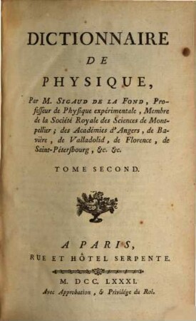 Dictionnaire De Physique, 2