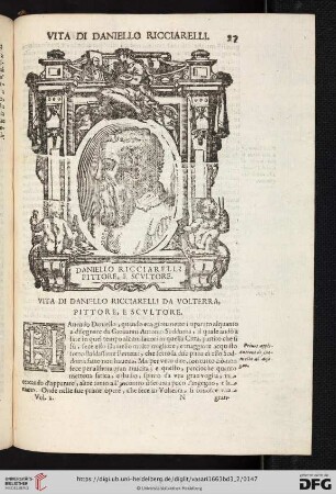 Vita di Daniello Ricciarelli da Volterra, Pittore, e Scultore
