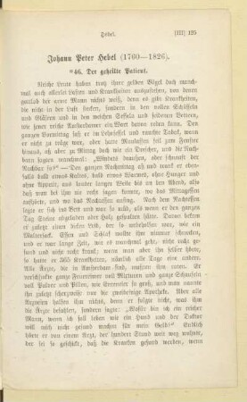 Johann Peter Hebel (1760-1826)