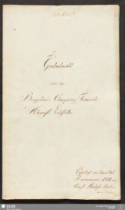 Grubenbericht über das Berggebäude Churprinz Friedrich August Erbstolln - 18.6315 4.
