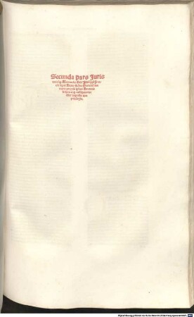 Lectura super Sexto Libro Decretalium : P. 1-2. Mit Privileg, 2