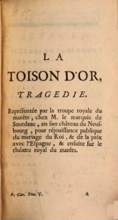 Le Théatre De P. Corneille. 5,1