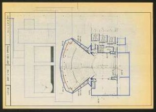 Schauspielhaus, Wuppertal: Grundriss Parkett / 1. Obergeschoss 1:400