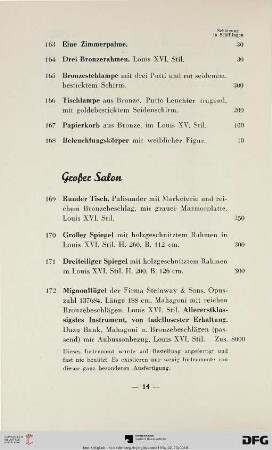 Großer Salon (Nr. 169-185)