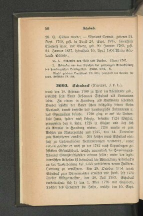 3603. Schuback (Nicolaus, J. U. L.)