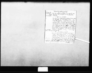 Entwurf für ein Gutachten (Folio) mit Kostenvoranschlag (Quart)