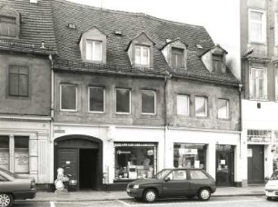 Meißen-Altstadt, Theaterplatz 1/2. Wohnhäuser mit Läden (1751/1800)