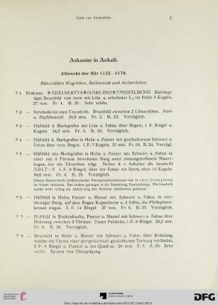 Askanier in Anhalt (Nr. 1-23)