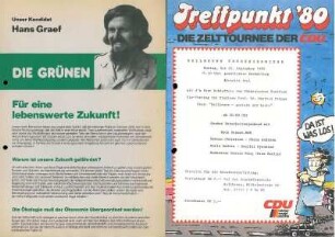 Konvolut von Flugblättern und Druckschriften, die in Heilbronn herausgegeben und verteilt wurden (überwiegend linke Themen u. Gruppen)