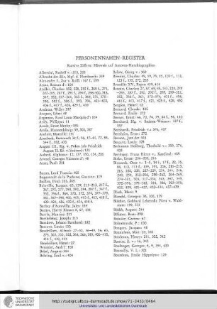 Personennamen-Register