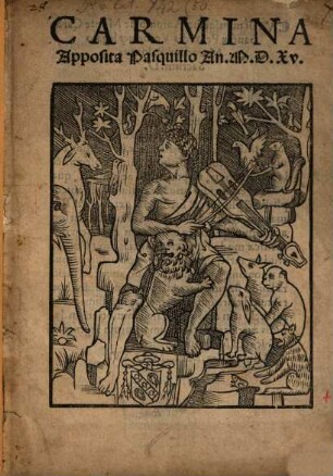 Carmina apposita Pasquillo anno 1515