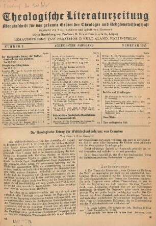 65-74 Der theologische Ertrag der Weltkirchenkonferenz von Evanston