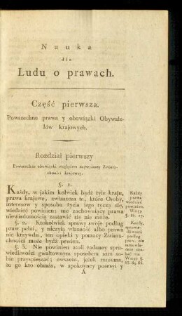 Nauka dla Ludu o prawach