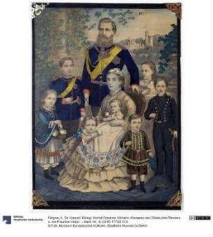 Se. Kaiserl. Königl. Hoheit Friedrich Wilhelm, Kronprinz des Deutschen Reiches u. von Preußen nebst Gemahlin Victoria, geb. Princeß Royal v. England und Familie