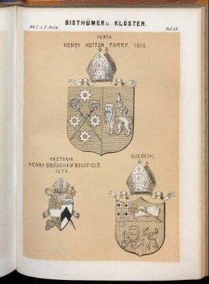 Taf. 28. Perth. Henry Hutton Parry. 1876. - Pretoria. Henry Brougham Bousfield. 1878., Quebeck