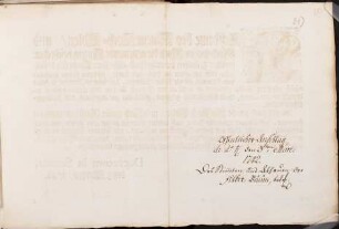 Nachdeme bey Einem Hoch-Edlen, und Hoch-weisen Rath die geziemende anzeig beschechen, welcher gestalten die außerhalb allhiesiger Stadt sich befindliche, nicht nur allem zur Lust, und Zierde, sonderen Haupt-sächlichen von darumen gesetzte Felber-Bäumen, daß selbe im Nothfall zu denen nächst-gelegenen Wasser-Gebäuen so wohl an der Wertach als Lech zum Einlegen schnell gebraucht werden können, theils sehr schädlich gestimlet, theils aber gar abgehauen, und hinweggeführet werden ... : [Decretum in Senatu, den 3. Mertzen, 1742]