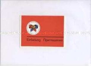 Einladung zur Kranzniederlegung (deutsch/russisch) - Sachkonvolut