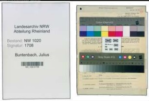 Entnazifizierung Julius Buntenbach , geb. 24.02.1882 (Fabrikant)