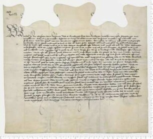 Dienstbrief des Stadthauptmanns Wedekyn van Uszler.