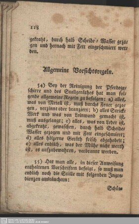 Allgemeine Vorsichtsregeln