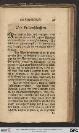 Die Leidenschaften