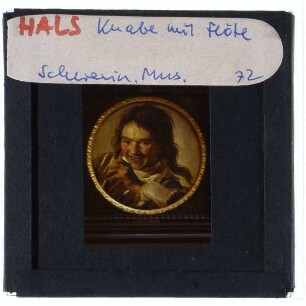Hals, Lachender Knabe mit einer Flöte