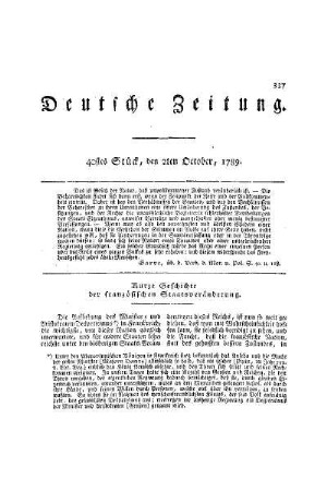Kurze Geschichte der französischen Staatsveränderung
