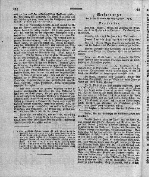 Verhandlungen der Pariser Academie der Wissenschaften. - 1819