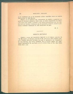 Errata notable