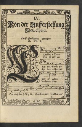 Von der Aufferstehung Jhesu Christi.