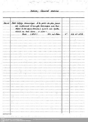 Batiste, Edouard Antoine: Batiste, Edouard Antoine