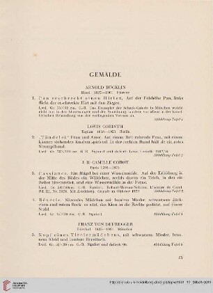 Gemälde (Nr. 1-65)