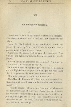 XII. Le conseiller cantonal