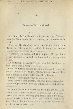 XII. Le conseiller cantonal