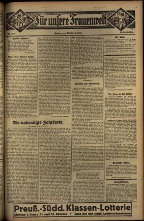 Zweite Ausgabe vom Freitag, den 30. September 1932.