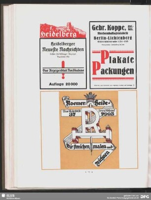 Gebr. Koppe Plakate Packungen