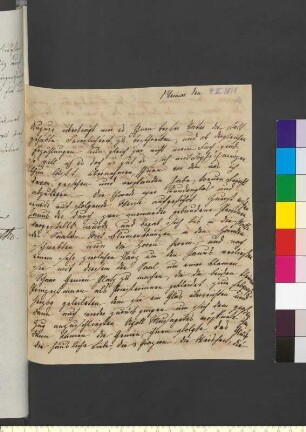 Brief von Goethe, Ottilie von an Goethe, Johann Wolfgang von