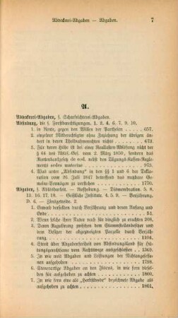 [Sach-Register zu den beiden Haupt-Registern für die zwanzig ersten Bände ...]