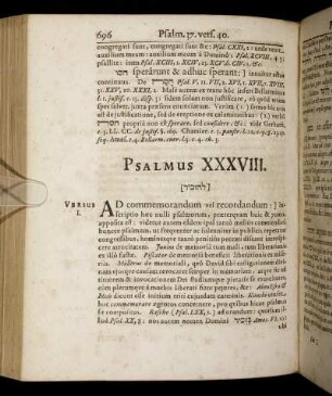 Psalmus XXXVIII. - Psalmus XXXIX.