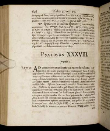 Psalmus XXXVIII. - Psalmus XXXIX.