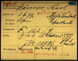 Männer, Karl - Mäule, Hermann