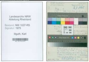 Entnazifizierung Karl Illguth , geb. 18.11.1896 (Vermess.Inspektor)
