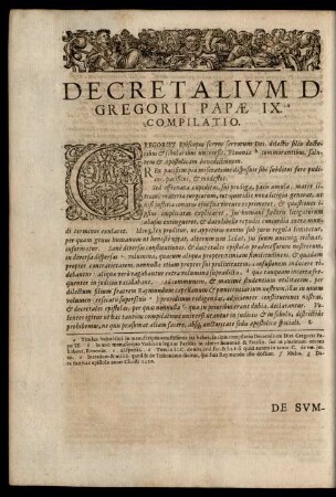 Decretalium D. Gregorii Papae IX. Compilatio.