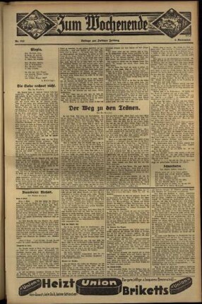 Dritte Ausgabe vom Sonntag, den 04. November 1934.