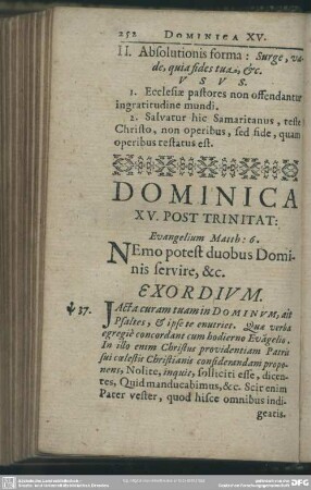 Dominica XV. Post Trinitat: