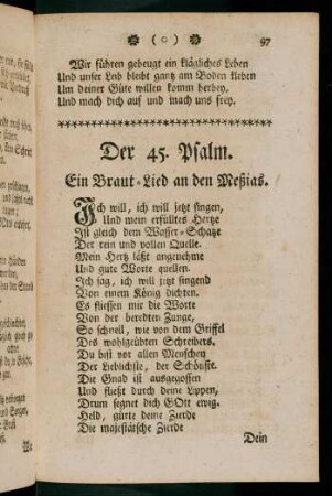 97-107, Der 45. - 49. Psalm