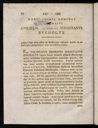 VI-VIII, Nobilissimus Dominus...