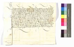 Graf Kraft von Hohenlohe bestätigt, daß er das Kloster Amorbach gebeten hat, Criesbach zu kaufen und daß er bittet, daß es an Hohenlohe weiterverkauft wird.